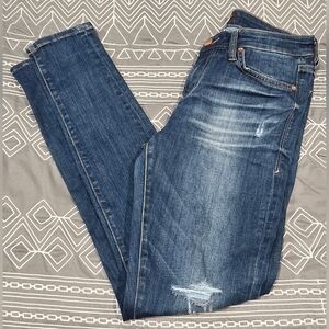 Dear John Gisele High Waisted Distressed Skinny Jean Size 26